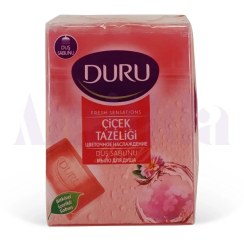 تصویر صابون حمام دورو رایحه گلهای بهاری بسته 4 عددی 600 گرم ا Duru Duru