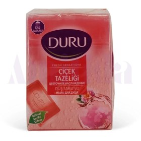 تصویر صابون حمام دورو رایحه گلهای بهاری بسته 4 عددی 600 گرم ا Duru Duru