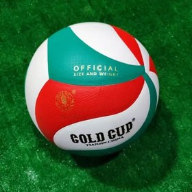 تصویر توپ والیبال گلد کاپ Gold Cup رویه چرمی 