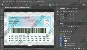 تصویر آیدی کارت ایتالیا لایه باز 