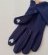 تصویر دستکش زنانه - سورمه ای 