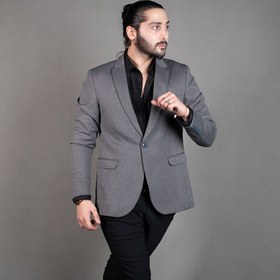 تصویر تک کت مردانه خاکستری کد 10870 Gray men's single coat code 10870