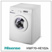 تصویر ماشین لباسشویی تمام اتوماتیک درب از جلو 7 کیلویی مدل HWF70-HE1024 هایسنس 