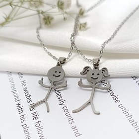 تصویر گردنبند ست استیل فاک (بی ادب) 