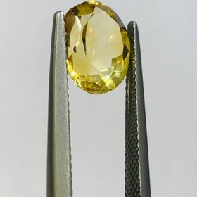 تصویر نگین سیترین طلایی اصل سایز 9*11 