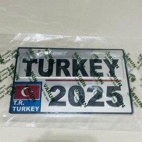 تصویر پلاک تزیینی موتور سیکلت وارون مدل W-41-TURKEY-WH 