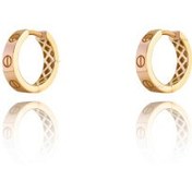 تصویر گوشواره طلا طرح LOVE کارتیه کد CE536 