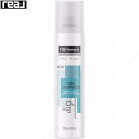 تصویر شامپو خشک فاقد سولفات ترزمه tresemme pro pure dry shampoo حجم 250 میل 