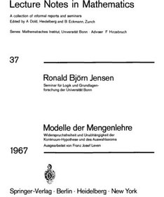 تصویر دانلود کتاب Modelle der Mengenlehre: Widerspruchsfreiheit und Unabhängigkeit der Kontinuum-Hypothese und des Auswahlaxioms ویرایش 1 کتاب آلمانی مدل‌های نظریه مجموعه‌ها: ثبات و استقلال فرضیه پیوستگی و اصل انتخاب ویرایش 1