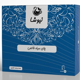 تصویر چای کیسه ای سیاه خالص بسته 100 عددی 