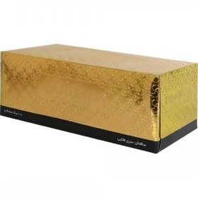 تصویر دستمال کاغذی سه لایه 100 برگ طلایی سافتلن - 36 عدد (قیمت هر عدد 76,300 ت) 