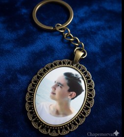 تصویر چاپ روی سرکلیدی فلزی 