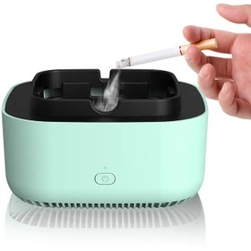 تصویر زیرسیگاری الکتریکی تصفیه‌کننده بوی سیگار شیائومی - سبز Xioami Smokeless Ashtray with Air Purification