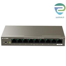 تصویر سوئیچ 9 پورت آی پی کام F1109P-8-102W IPCOM F1109P-8-102W 8PoE 10/100 Mbps Port Switch