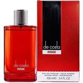 تصویر ادو پرفیوم مردانه فراگرنس ورد مدل De Costa Rouge حجم 100 میلی لیتر Fragrance World De Costa Rouge Eau De Parfum For men 100ml