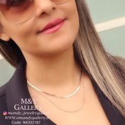 تصویر گردنبند دولاین ماری رزگلد 