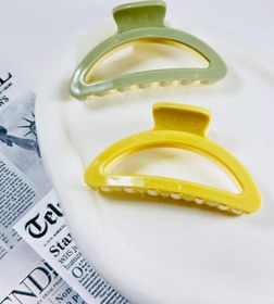 تصویر کلیپس دورنگ لاکی - آبی 