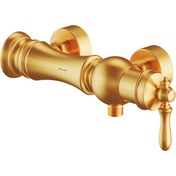 تصویر شیر توالت شودر  بیزانس طلایی Shouder BIZANS toilet faucet