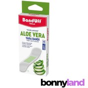 تصویر چسب زخم بانداف BANDUFF مدل Aloe Vera مناسب پوستهای حساس بسته ۱۰ عددی 