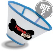 تصویر گردنبند الیزابت چسبی سایز ۲ نیناپت | مناسب سگ و گربه کوچک | ضد حساسیت و قابل شستشو Ninapet Elizabeth Collar – Size 2 (Velcro Type) for Small Dogs & Cats | Anti-Allergic & Durable