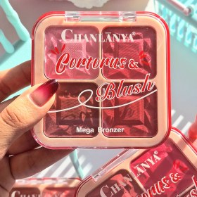 تصویر پلت رژگونه چهار رنگ 