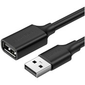 تصویر کابل تبدیل USB نری به مادگی یوگرین US103 مدل 10315 طول 1.5 متر UGREEN US103 10315 USB2.0 Cable 1.5m