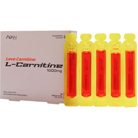 تصویر ویال ال کارنیتین لووکارنیتین 1000 میلی گرم آروان فارمد 10 عددی Arvan Pharmed L Carnitine 1000 Mg 10 Vials