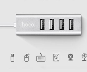 تصویر هاب یو اس بی هوکو Hoco HB1 4 Ports USB Hub 