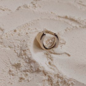 تصویر انگشتر نعل نقره A509 