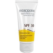 تصویر لوسیون ضد آفتاب هیدرودرم سری فاقد چربی SPF30 مناسب پوست های نرمال و خشک حجم 75 میلی لیتر 