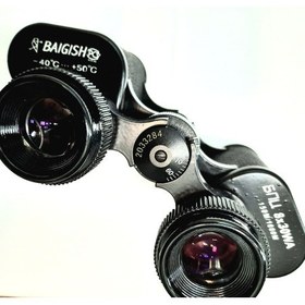 تصویر دوربین شکاری دوچشمی بایگیش WA روسی لنز کریستال یاقوتی Baigish 8X30 