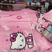 تصویر پتو ژله ای یک نفره طرح کیتی Kitty Cat