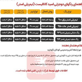 تصویر رنگ نیم پلی استر مات پارس اشن کد 950 4litr 