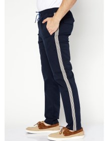 تصویر شلوار ساده مردانه با فیت معمولی، آبی برند Michael kors Men Regular Fit Solid Basic Pants, Blue