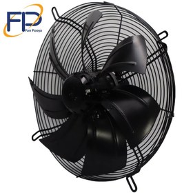 تصویر فن ايلکای هفت پر فلزی (بدون قاب) دمنده سایز 45 (سه فاز) مدل VIK-45A4T2-L Damande ILKA AXIAL FLOW FANS FORWARD