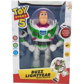 تصویر ربات بازلایتر موزیکال حرکتی بالدار فصل 5 BUZZ LIGHTYEAR TOY _ EJ892