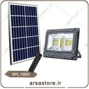 تصویر پک 4 عددی پروژکتور خورشیدی سولار-100وات-GRAET 