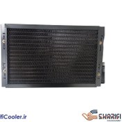 تصویر کندانسور کولر خودرو دوبل ۲۴ ولت سایز ۴۴*۲۳*۱۴ 