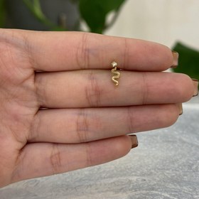 تصویر پیرسینگ گوش مار 