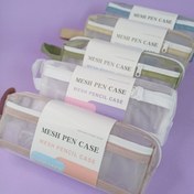 تصویر جامدادی پینترستی توری بزرگ دو زیپ 