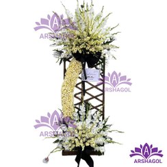 تصویر تاج گل تسلیت فانتزی کد a2019 