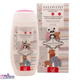 تصویر لوسیون مرطوب کننده 10 درصد آلوئه ورا سالوویتو Salovito Baby Moisturizing Body Lotion 10%