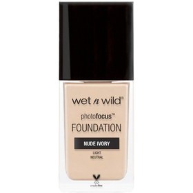 تصویر کرم پودر مایع وت ان وایلد (Wet N Wild) مدل Photo Focus رنگ Nude Ivory E363C کرم پودر EM372C Desert beige