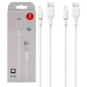 تصویر کابل شارژ 2عددی wuw micro usb quick charge cable X118 