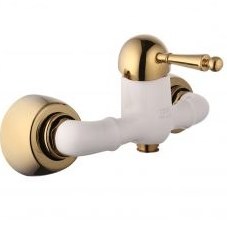 تصویر شیر توالت البرز روز مدل مارگارت شیری طلایی AlborzRooz Toilet Faucet, Margaret Milk-Gold