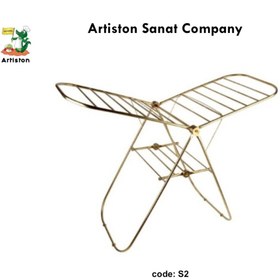 تصویر بندرخت استیل طلایی ضد زنگ کدS2 
