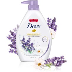 تصویر شامپو بدن داو 1لیتر رایحه اسطوخودوس و بابونه – Dove Body wash shampoo 1000ml Lavender & Chamomile 