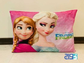 تصویر روبالشی دخترانه طرح السا و آنا (FROZEN) کد 139910051 