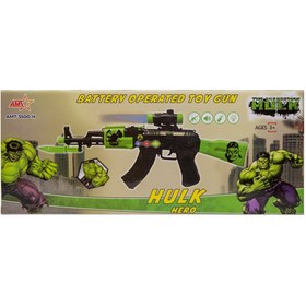 تصویر تفنگ کلاش موزیکال هالک چراغدار 3500 flash gun hulk 