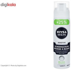 تصویر فوم اصلاح مردانه نیوآ مدل Sensitive حجم 250ml Niva Men shaving foam Sensitive - 250ml